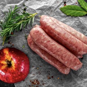 Wiltshire Bacon Pork and Apple sausages